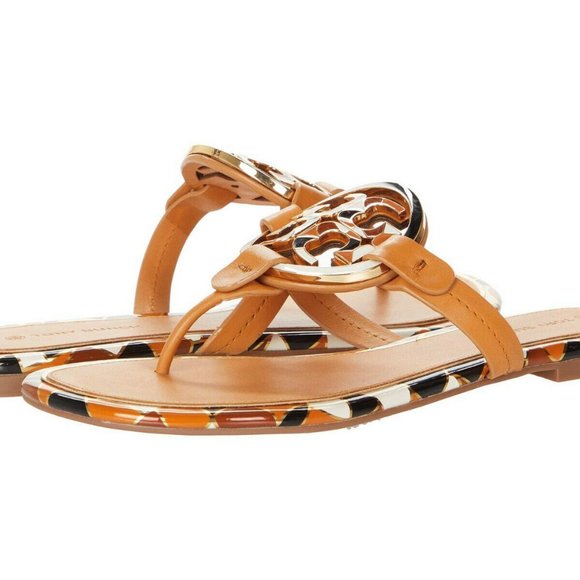 Tory Burch Shoes - NIB Tory Burch Enamel Miller Sandals Elba Camello US 7 AUTHETNIC